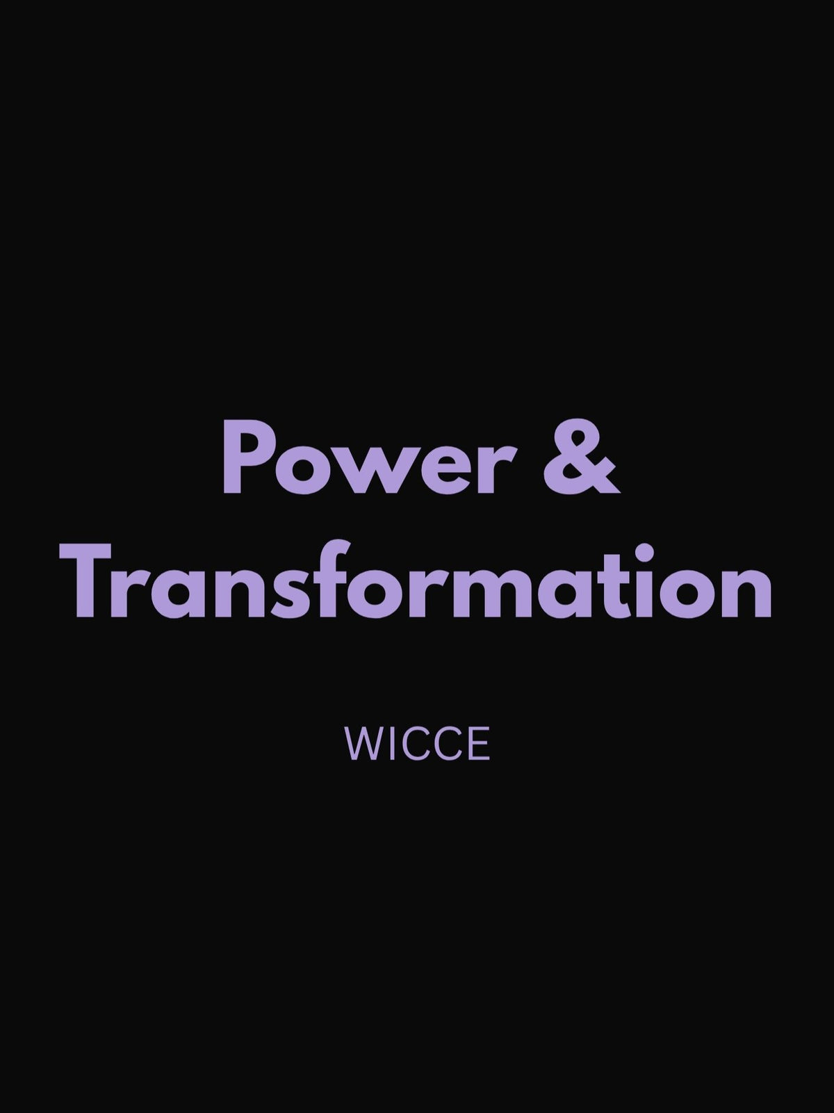 Power & Transformation